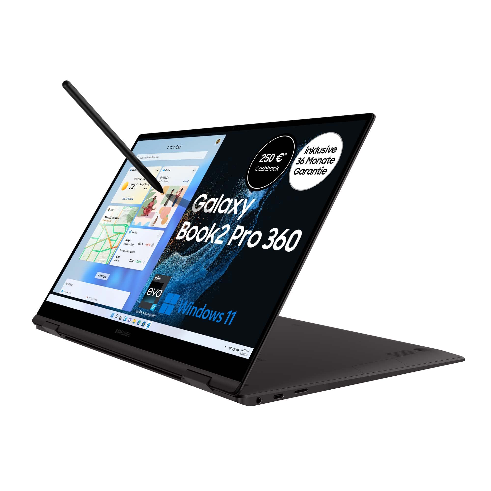 Windowsノート本体 Samsung Galaxy Book2 Pro 360 Silver SAMSUNG Galaxy Book2 Pro 360 15.6